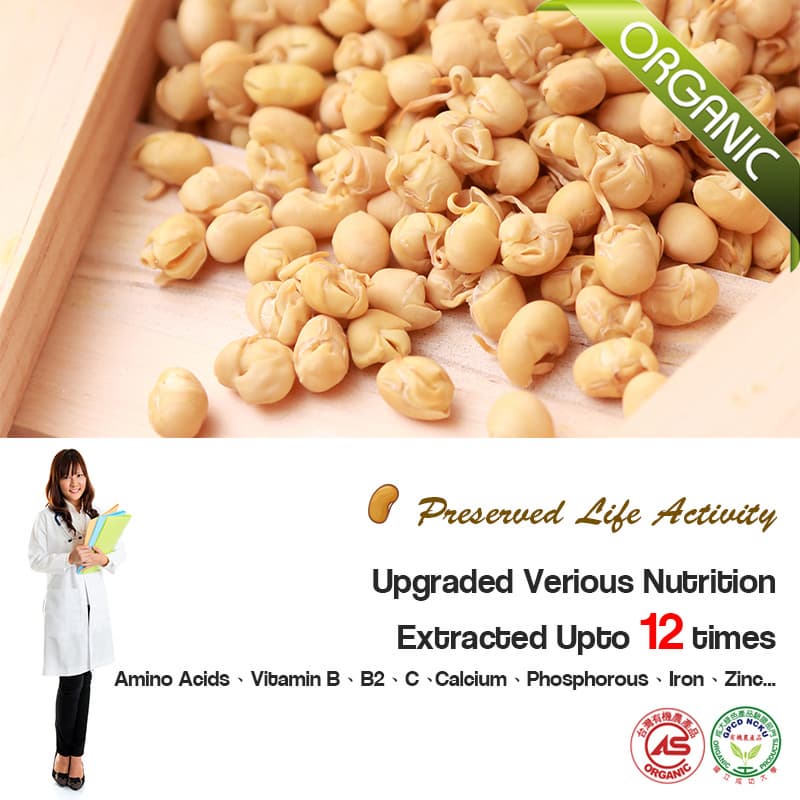 Brand NEW-Organic Germinated & Dried Soybeans