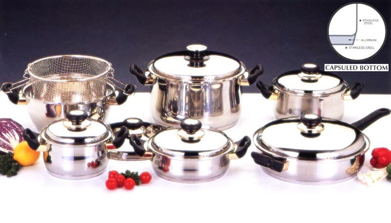 12pcs Stainless Steel Cookware Set