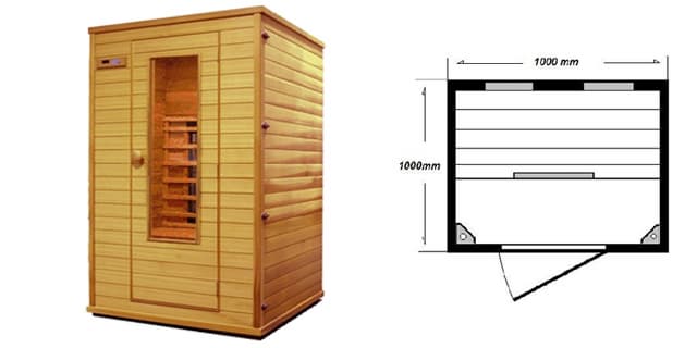 Daehan Infrared Sauna cabin( pre-built) 100
