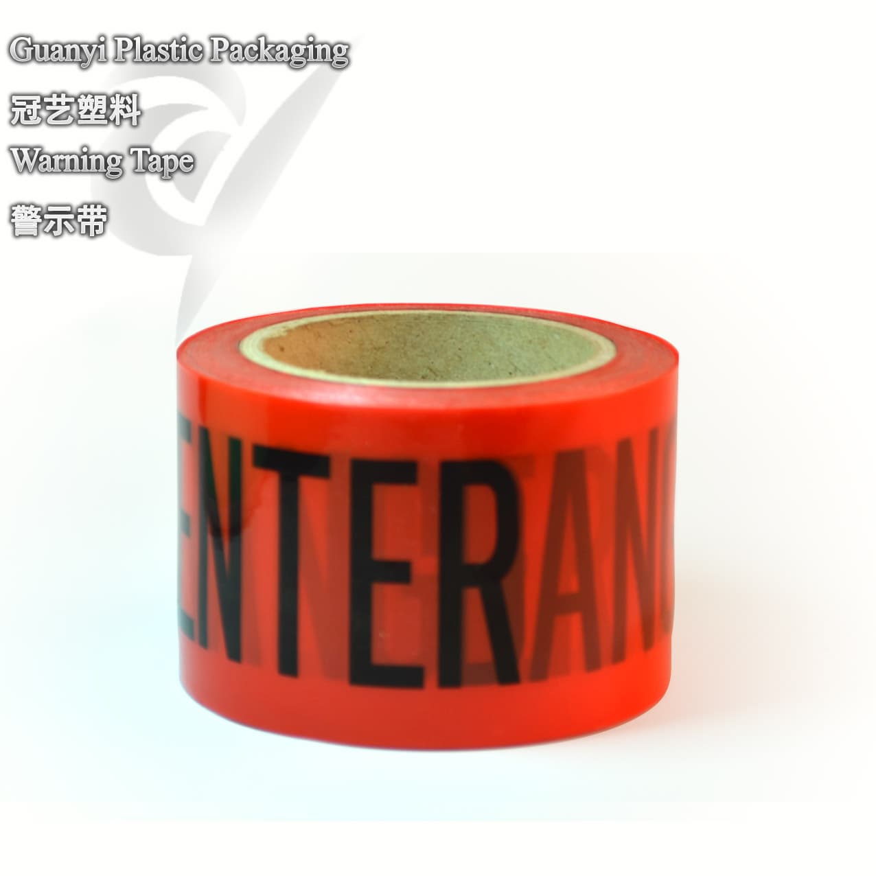 Barricade tape red color black print LDPE