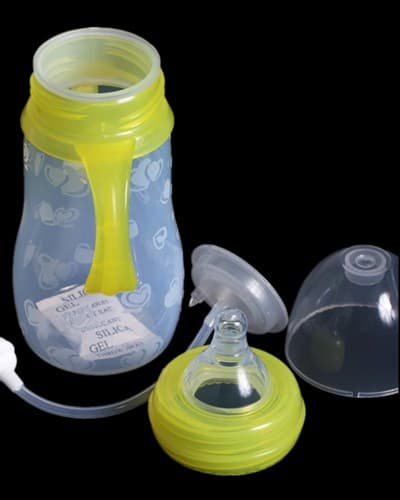 FDA baby silicone feeding bottle