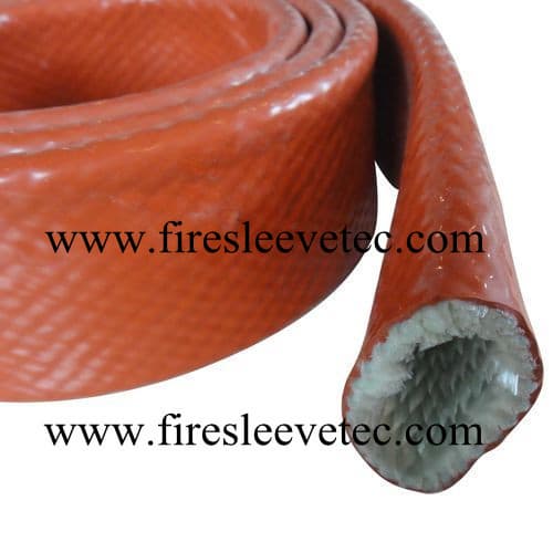 silicone coated fibreglass protective cable sleeve