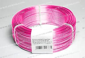 Bright colorful aluminum wire-Dark pink 1.0mm