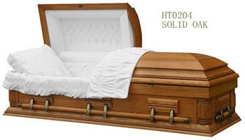 Wood Casket for The Funeral (HT-0204)