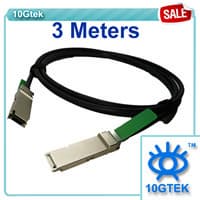 SELL-QSFP+ to QSFP+ cable assembly, AWG30, Passive 3 Meters