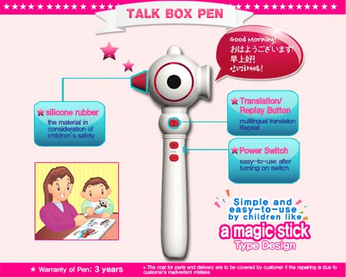 1.Talk Box Sound Pen(Talknig Pen, Reading Pen)-For kids,child