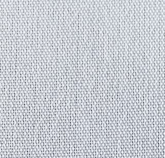 polyester fabric in white (without stretch),