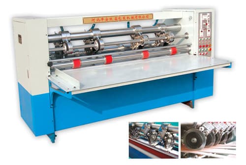 Thin knife paperpartitioning creasing machine