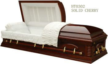 Wood casket with American Style (HT-0302)
