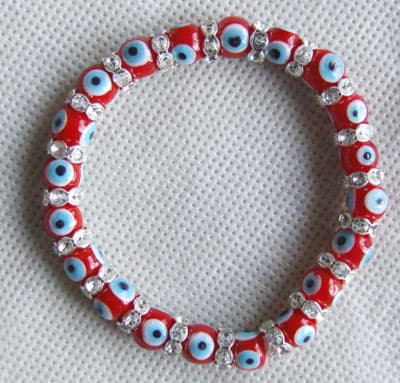 Pandora style murano glass Evil eye bracelets