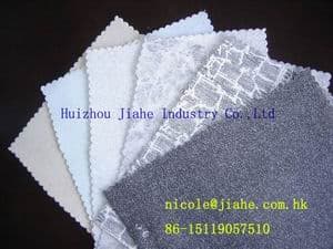 embossed fabrics of nonwoven for polyester fabrics
