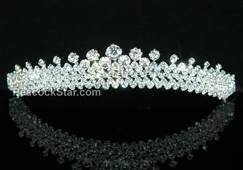 Bridal Wedding Queen Rhinestone Crystal Tiara Comb CT1242