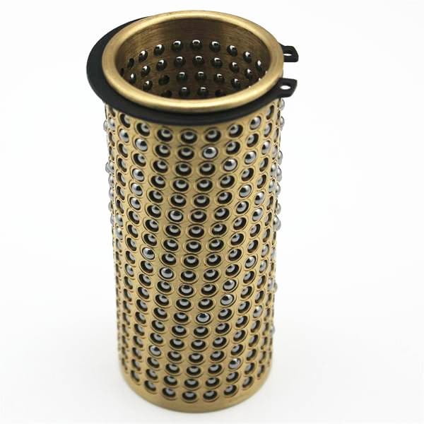 Brass ball cages with circlip for DME& HASCO