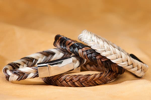 Horse hair bracelets