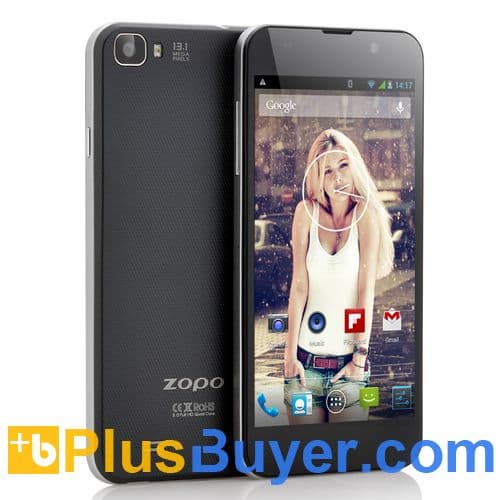 ZOPO ZP980-16GB - 5 Inch FHD Quad Core Android Phone (441PPI Retina Screen, 1.5GHz CPU, 16GB, Black)
