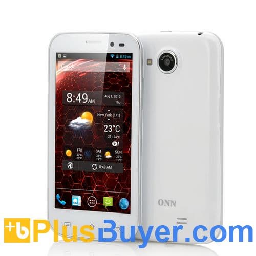 ONN K7 Quad Core Android 4.2 Phone (4.5 Inch, 1280x720 HD, Built-In GPS, 1GB RAM, White)