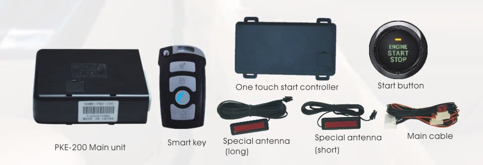 Car Alarm, Smart Key, Car Alarm with Push Button Start System