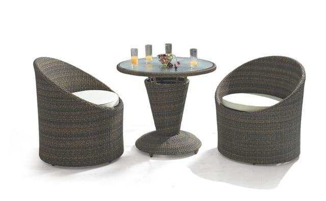Outdoor/leisure furniture-rattan/wicker table and chair set (D512&S212)