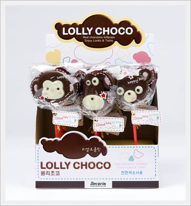 Lolly Choco 20g (Dog, Bear and Monkey)
