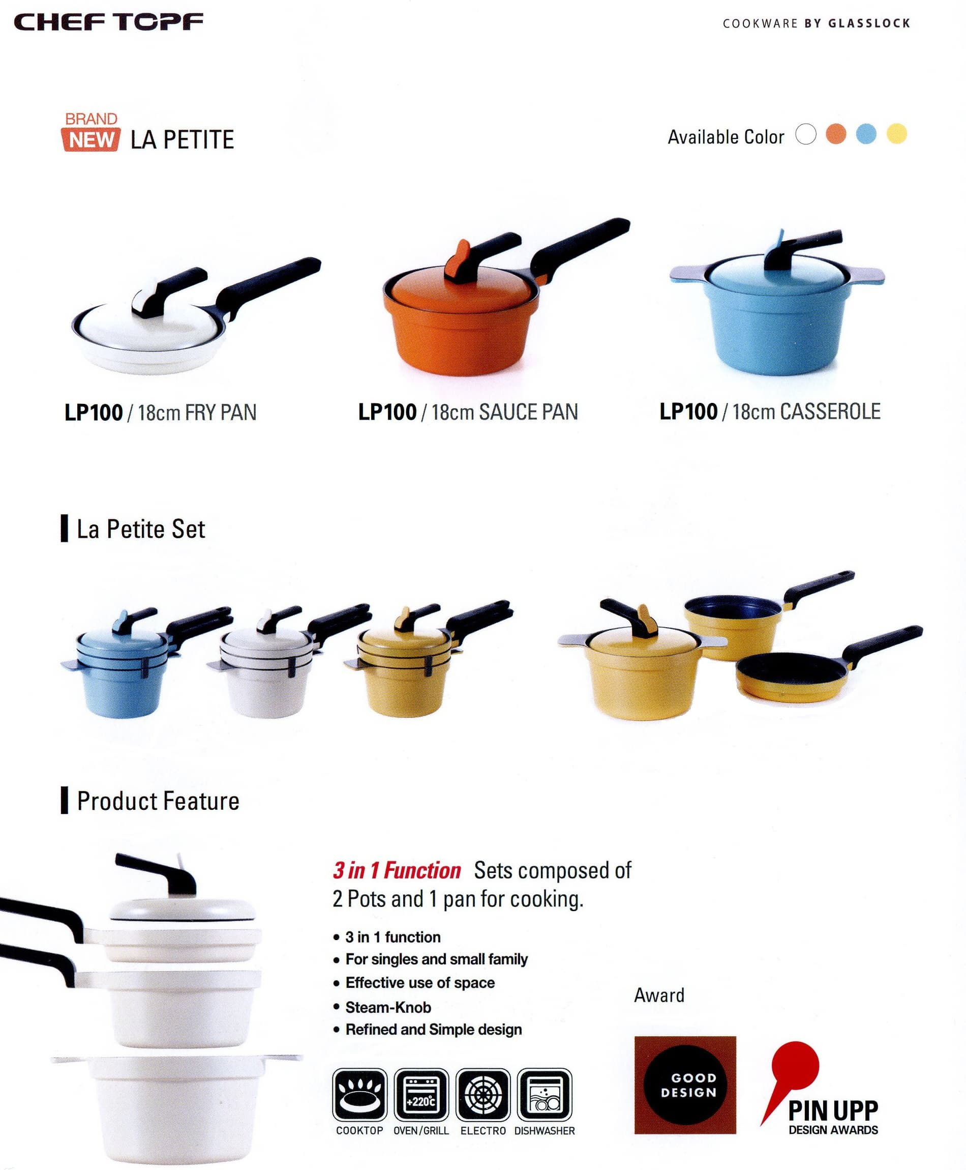 La Petite(Sets of 2 Pots & 1 Pan)