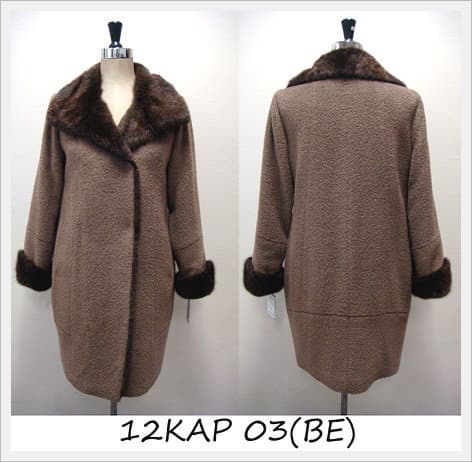 [Keosan Apparel] Luxury Coat for Women (12KAP 03(BE))