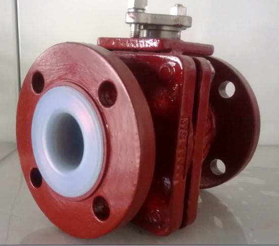 PTFE/PFA/FEP LINED BALL VALVE