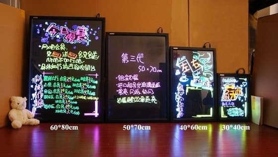led fluorescent writing board