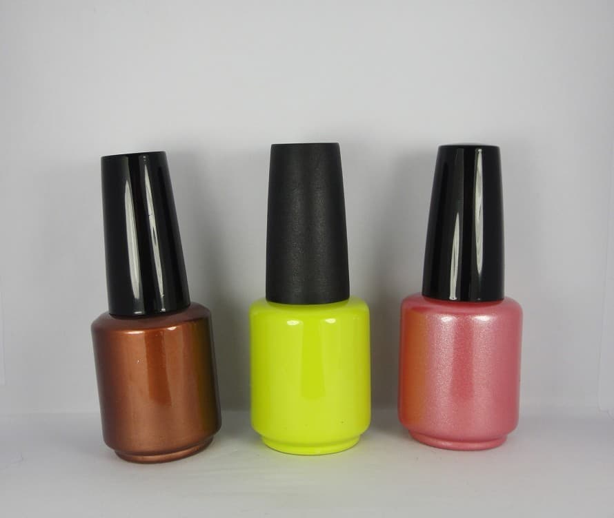 nail polish bottle with coating
