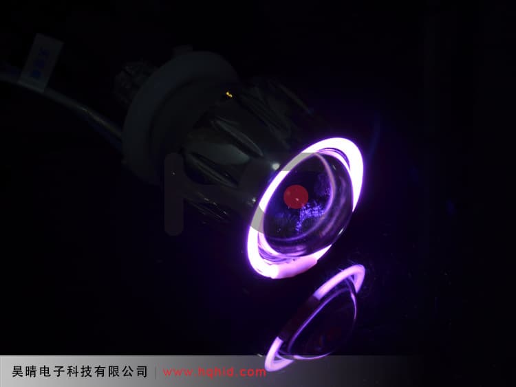 Motorcycle Bi-Xenon Projector Lens Light With Angel Eyes (ABI)