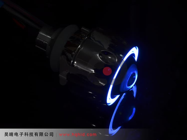 Motorcycle Bi-Xenon Projector Lens Light With Angel Eyes (ABL)