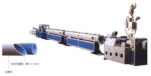 Cold and hot water feeding pipe machinery