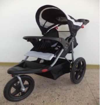 baby strollers separated brake for rear wheel