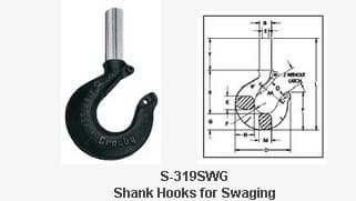 S-319SWG Shank Hooks for Swaging