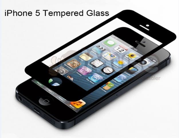 iPhone 5 covers - ultra tempered glass screen protector, impack resistant, scratch resistant
