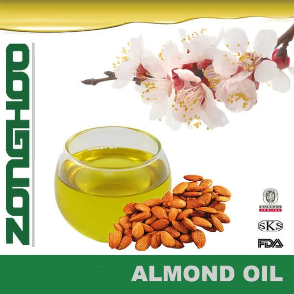 Sweet almond oil for skin care hair care