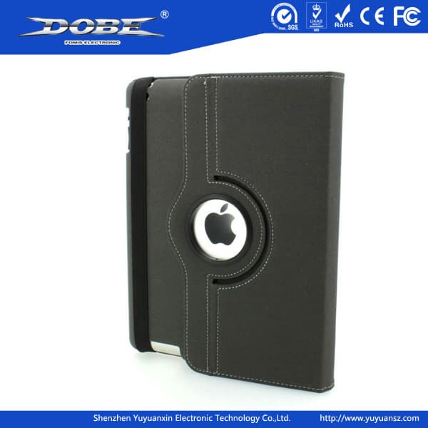 Protective Leather case for iPad 3 and iPad 4 with 360 degrees