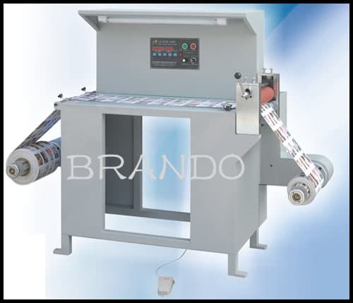 semi automatic label inspection counting rewinding machinery