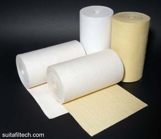 Needle felt filter cloth for liquid filtration and dust collection