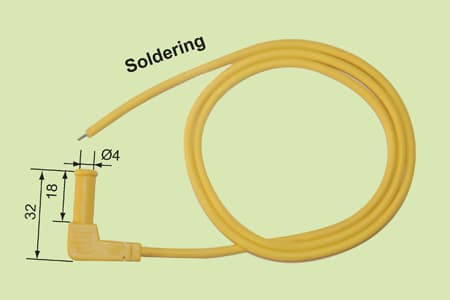 Connecting Lead with Right Angle Banana Plug   CF-732550
