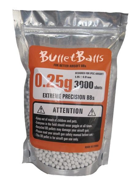 bio airsoft bbs | bullet | pellet | ammo bulletballs 0.25g