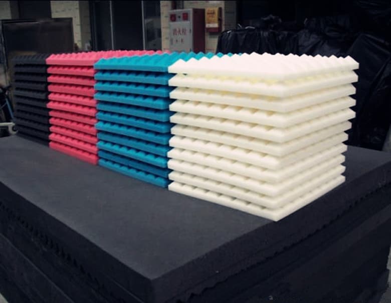 Pyramid melamine foam,sound absorb melamine foam sponge