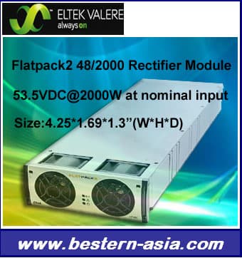Eltek Valere 2000W 48V Rectifer Module Flatpack2 48/2000