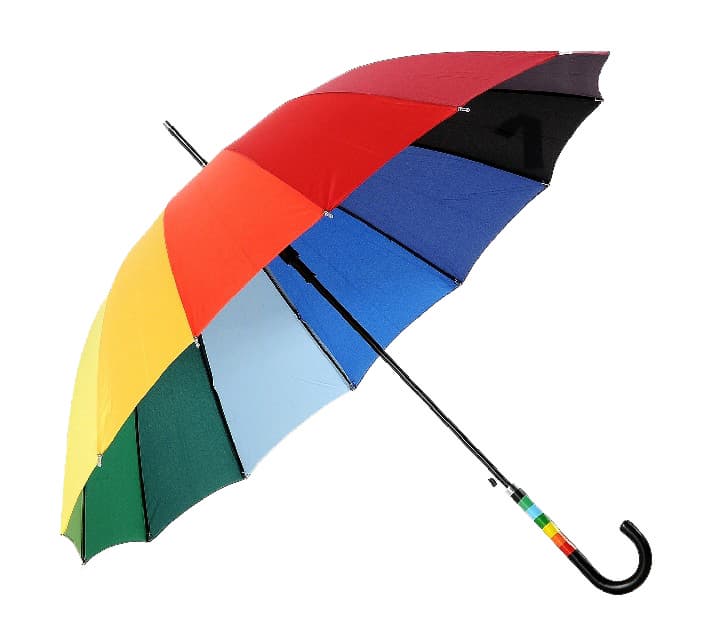 23 inch with 12 ribs colourful rainbow umbrella