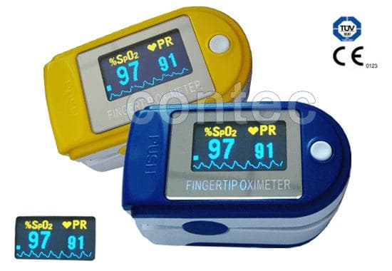 Finger pulse oximeter