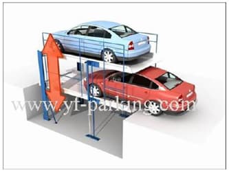 PJS-YF 2 layers car parking lift with pit