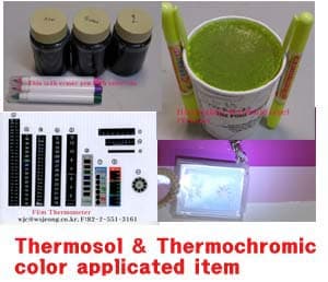 Thermosol(Photochromic) applicated Item