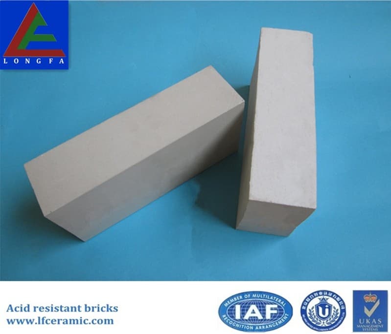 Acid resistant bricks for sulfuric acid plant
