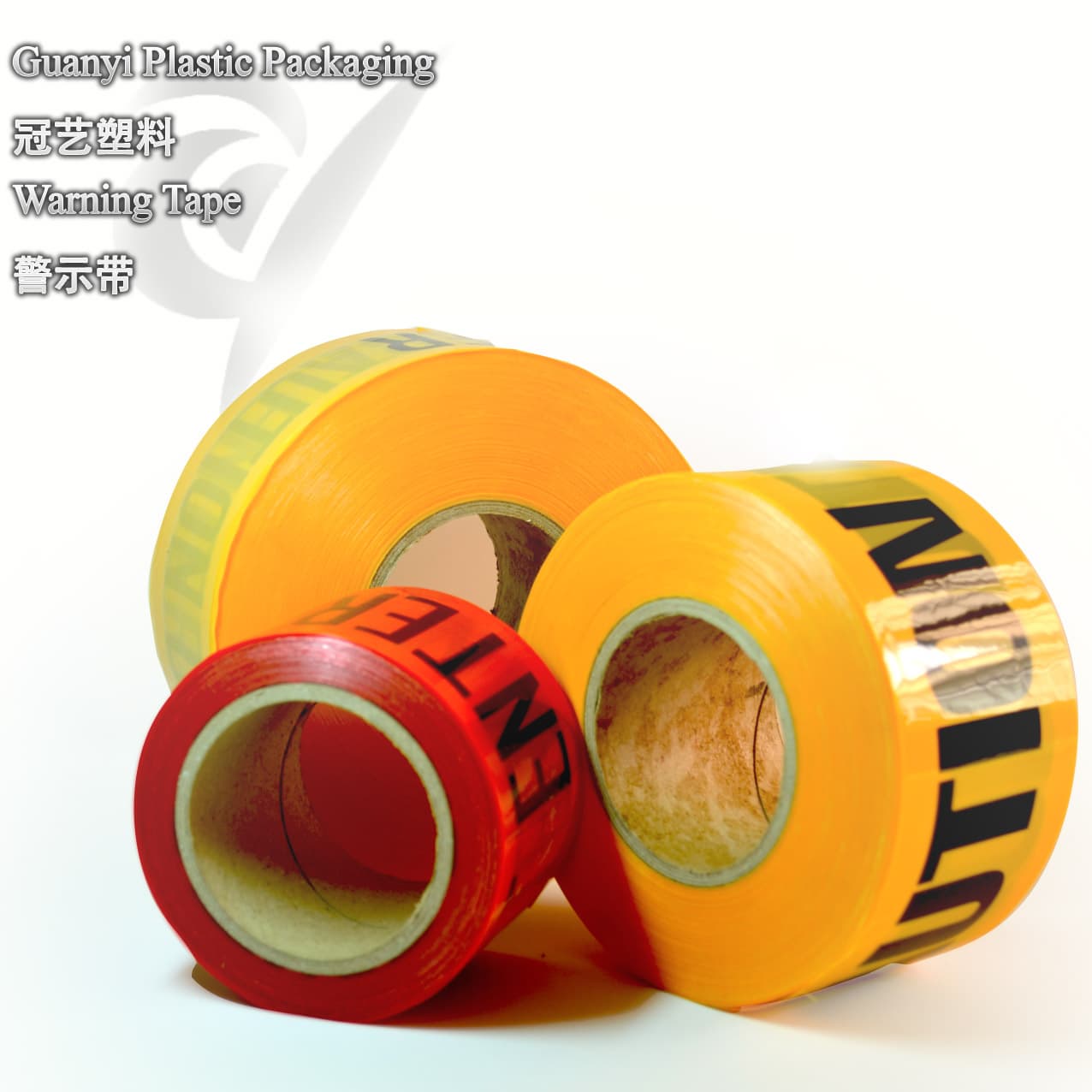 Red warning tape 7.5CM width 200M length with 