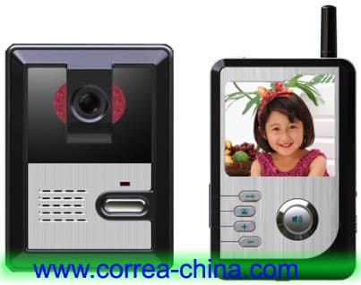 2.4GHz digital wireless video door phone intercom system