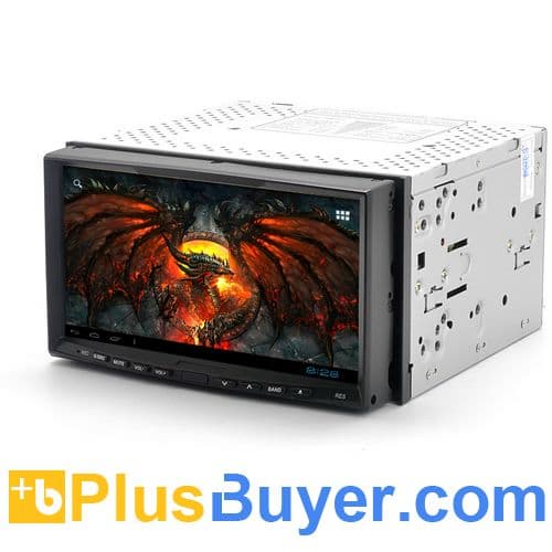Droid-Rage - 2 DIN Android Car DVD Player (7 Inch Touchscreen, 1GHz CPU, 1GB RAM, GPS, 3G, WiFi, Bluetooth)